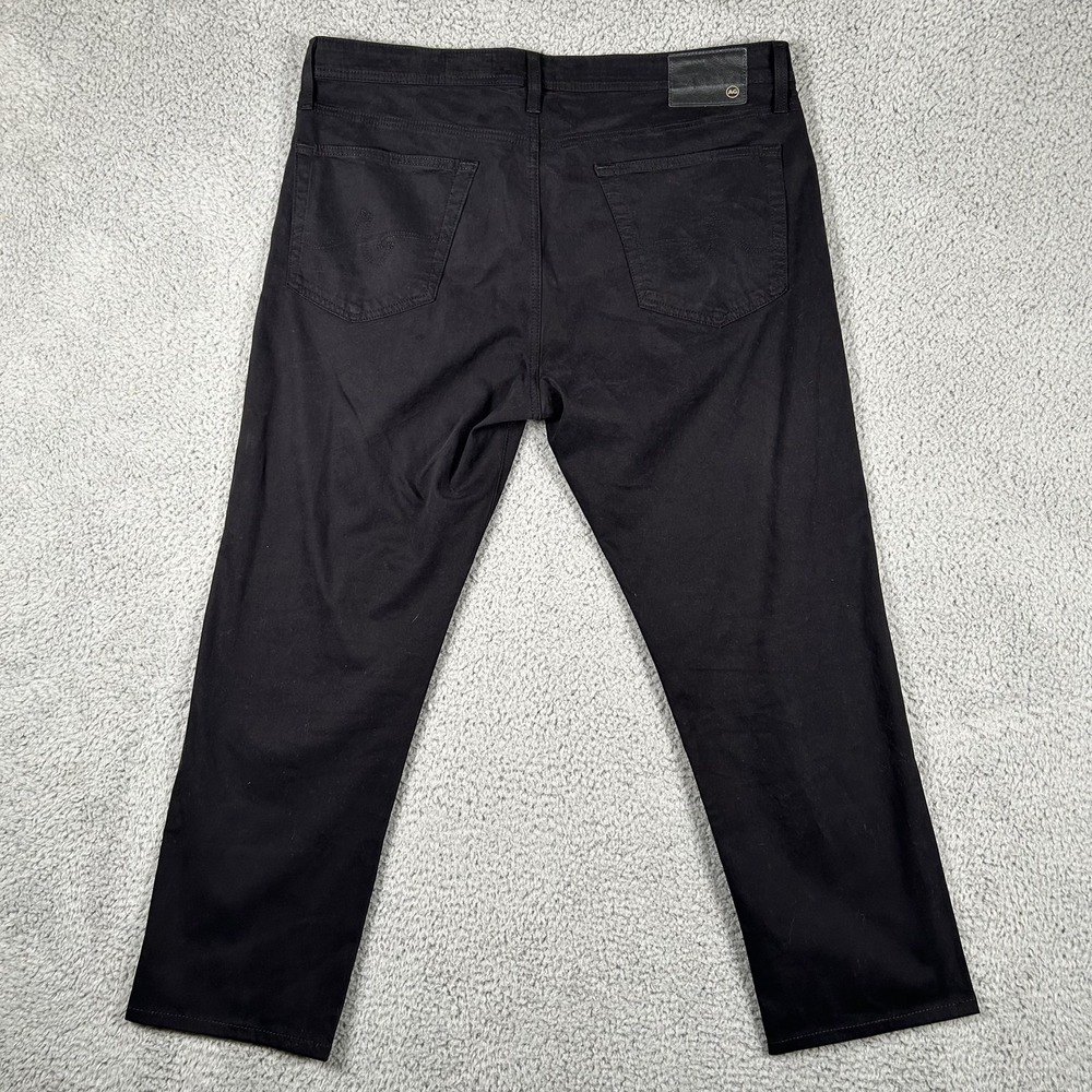 AG Adriano Goldschmied‎ Mens Pants 38x32 The Tellis Modern Slim black 5 pocket - Picture 7 of 8